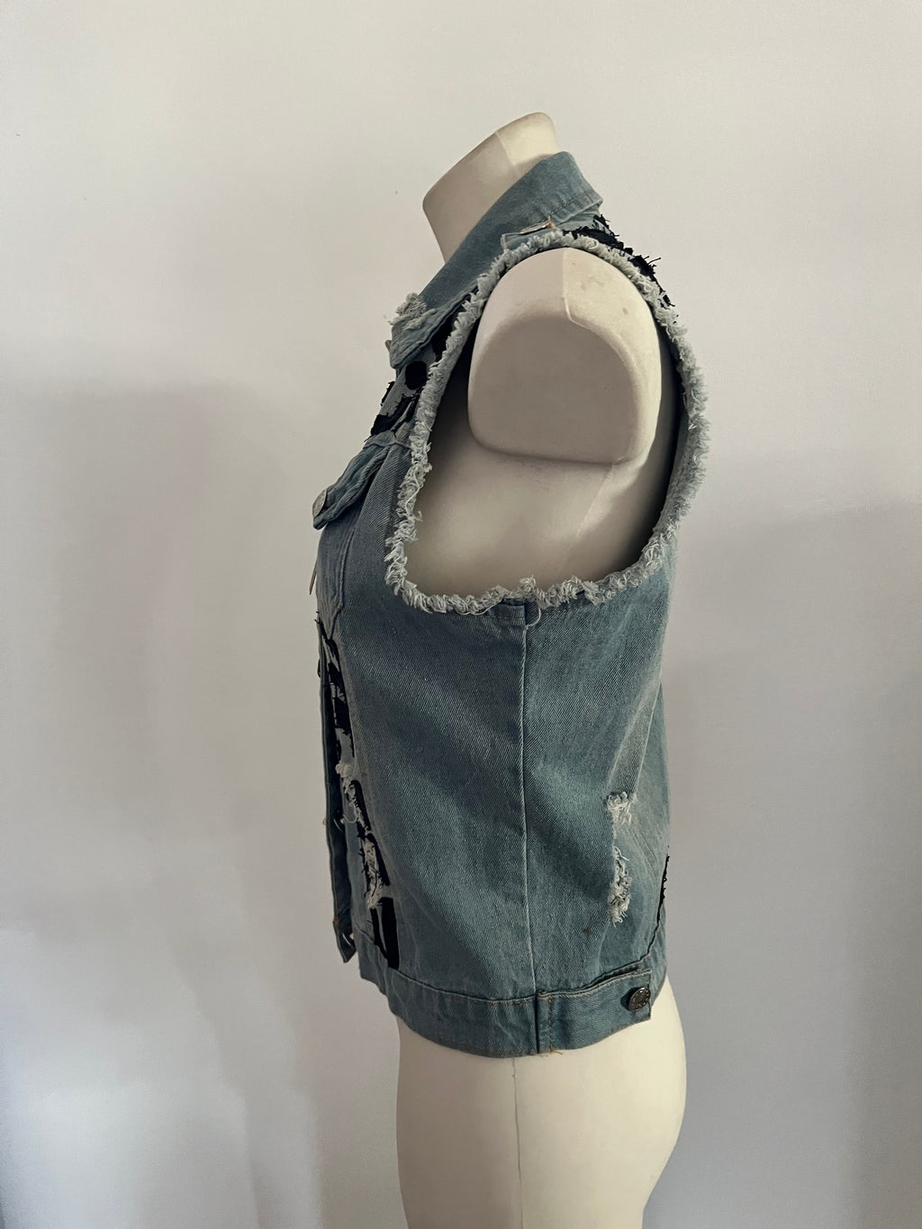 Denim vest custom