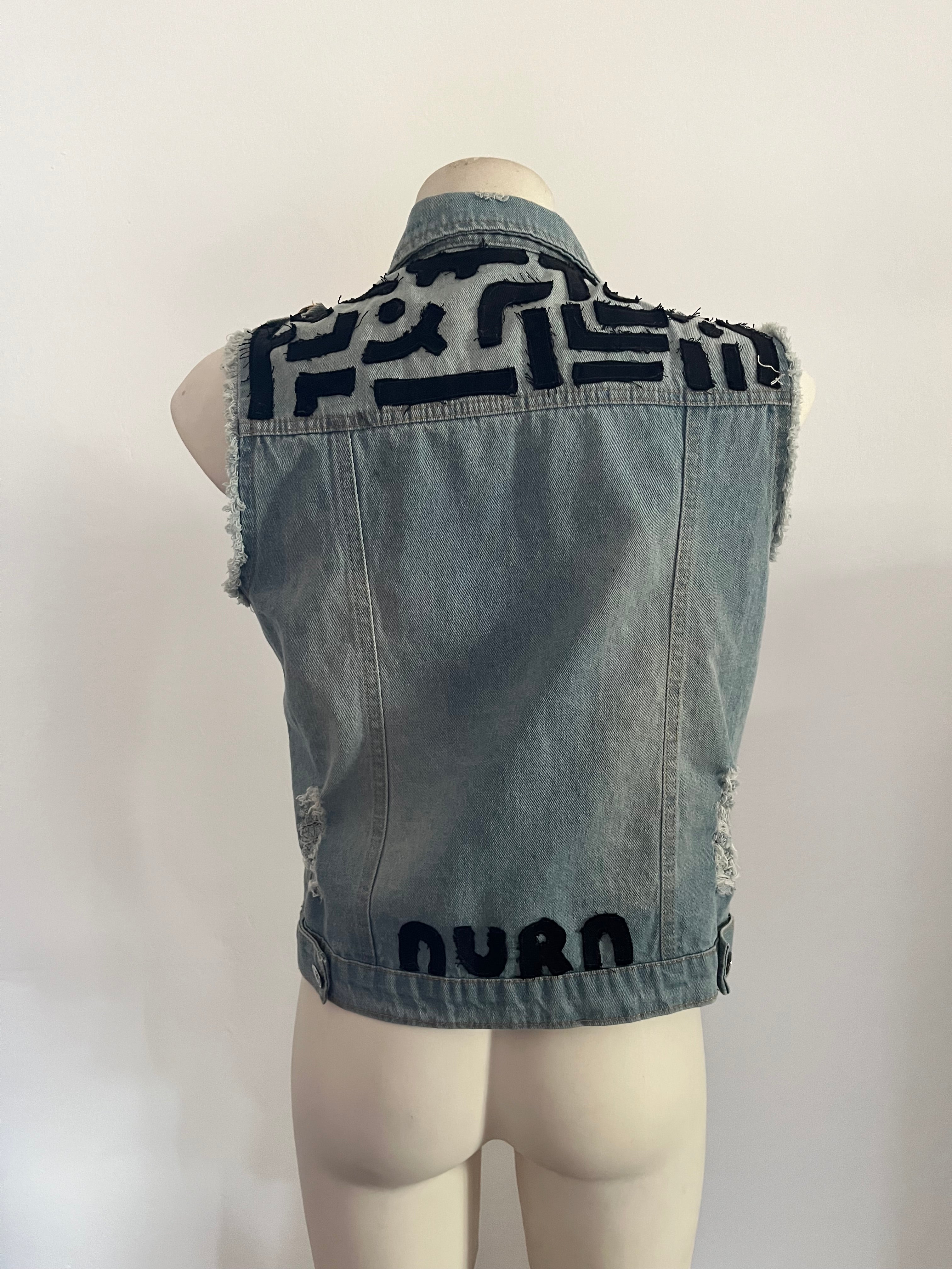 Denim vest custom
